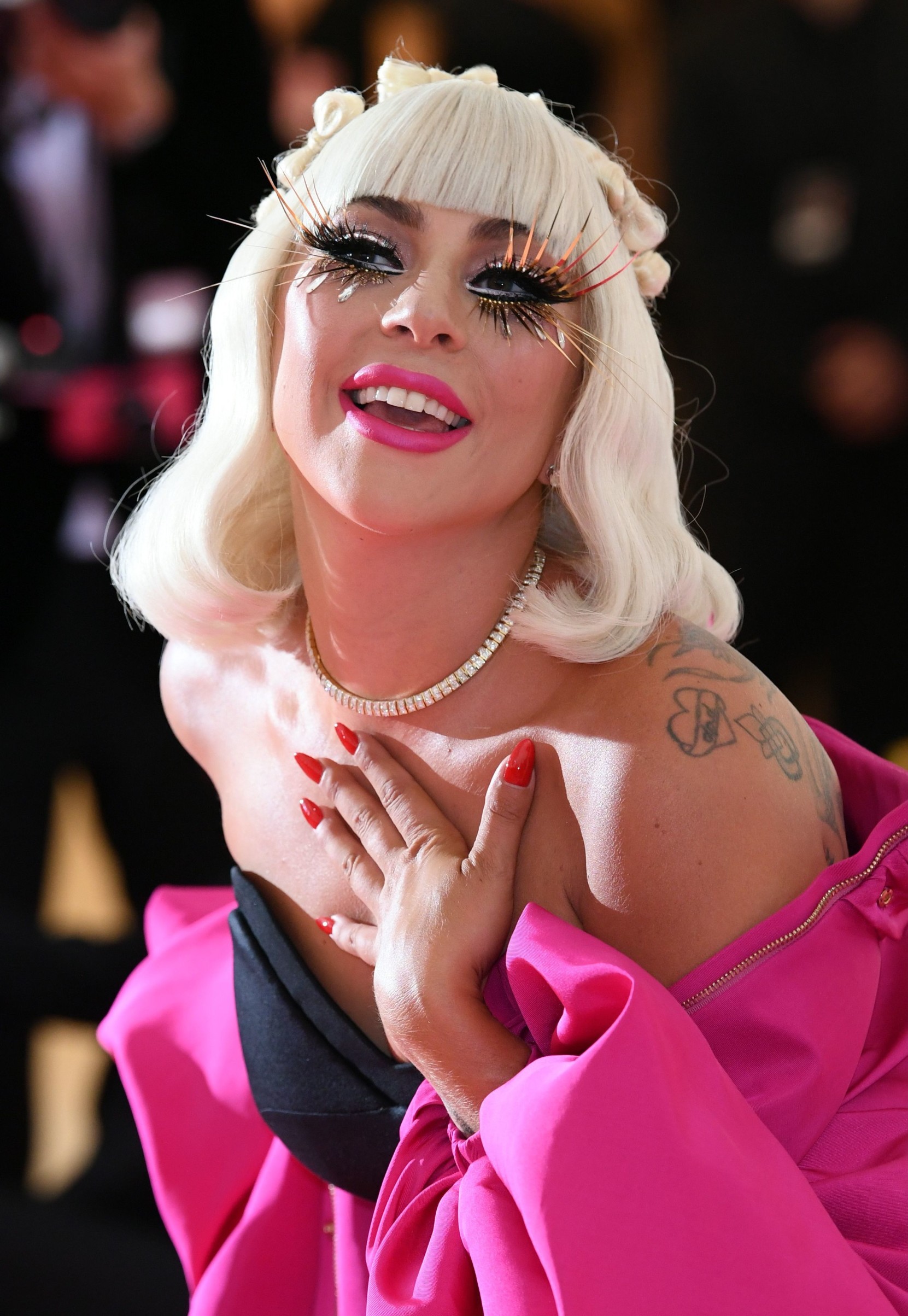Lady Gaga
Costume Institute Benefit celebrating the opening of Camp: Notes on Fashion, Arrivals, The Metropolitan Museum of Art, New York, USA - 06 May 2019, Image: 431371870, License: Rights-managed, Restrictions: , Model Release: no, Credit line: David Fisher / Shutterstock Editorial / Profimedia